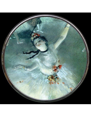  DANSEUSE SUR SCÈNE D EDGAR DEGAS - MIROIR DE POCHE REFERMABLE