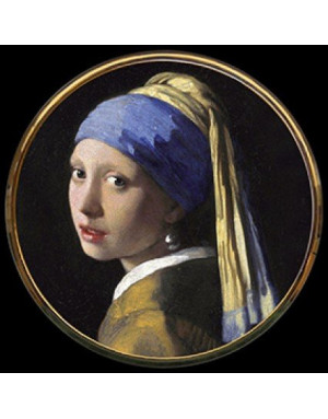  Parastone : Miroir de poche, "Jeune fille à la perle" de Vermeer -