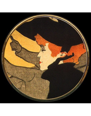 Parastone :  Miroir de poche "Divan japonais" de Toulouse-Lautrec