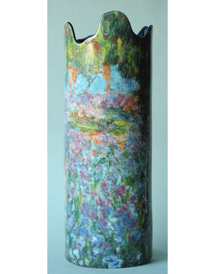  Parastone: Vase en céramique, "Jardin des Iris" de Monet 25 cm