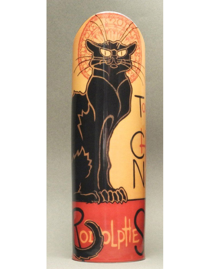 Le Chat Noir De Steinlen Vase Ceramique 24 Cm Parastone