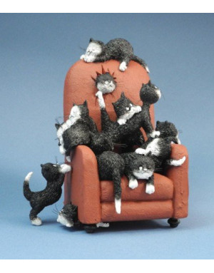  Parastone :  Chat Dubout - Garde-moi une place, figurine 15 cm