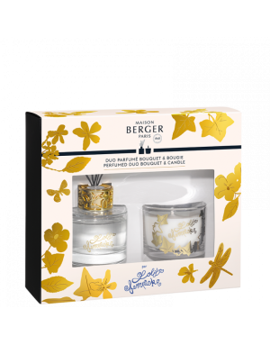 Maison Berger : Coffret bouquet + Bougie Transparent «Lolita Lempicka»