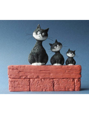 Chat Dubout "Le Trio" Figurine de 14cm