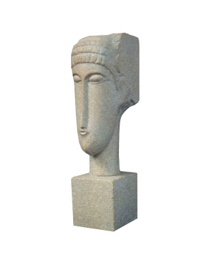 Statue "Tête" de Modigliani, Reproduction de 20 cm