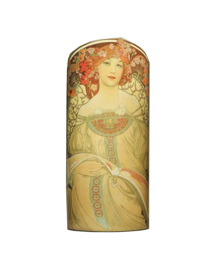 Vase céramique "Rêverie" d'Alphonse Mucha, 24 cm