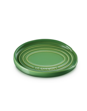 Le Creuset : Repose cuillère Ovale, en céramique Vert Bambou