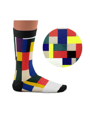 Sock Affairs : Chaussettes d'après "Pure Peinture" de Van Doesburg