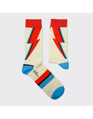 Sock Affairs : Chaussettes d'après l'éclair de Ziggy Stardust