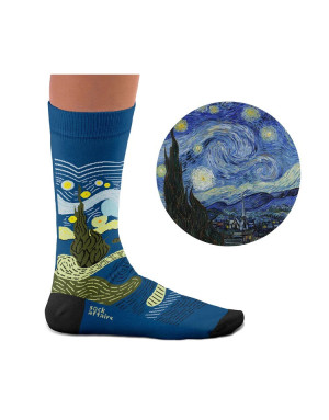 Sock Affairs : Chaussettes d'après La Nuit Etoilée de V. Van Gogh