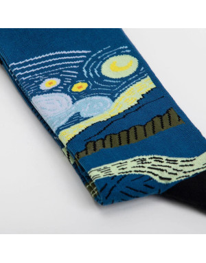 Sock Affairs : Chaussettes d'après La Nuit Etoilée de V. Van Gogh