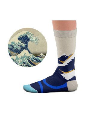 Sock Affairs : Chaussettes d'après la grande Vague d'Hokusai