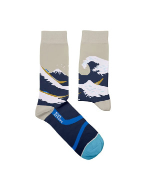 Sock Affairs : Chaussettes d'après la grande Vague d'Hokusai