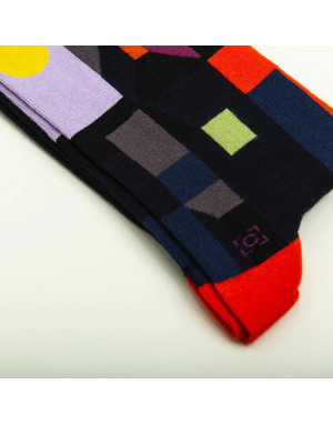 Sock Affairs : Chaussettes d'après "Feu A La Pleine Lune" de Paul Klee