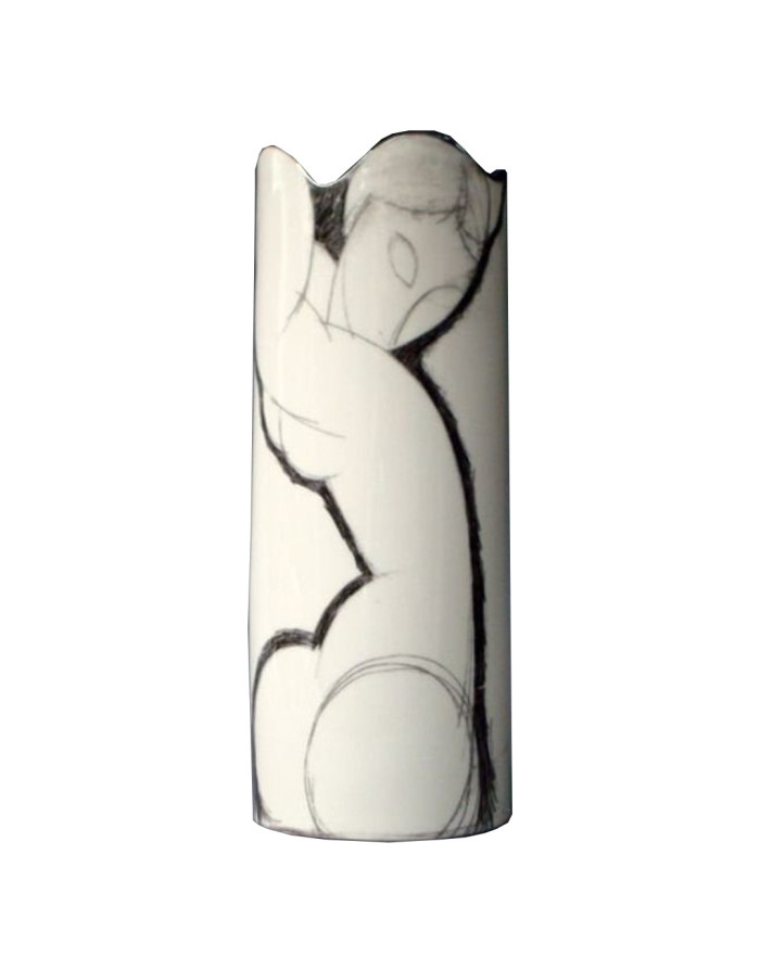  VASE EN CÉRAMIQUE "CARIATIDE" DE MODIGLIANI 20 CM