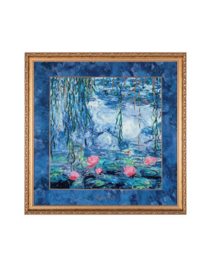 Goebel : Tableau, Nymphéas et saules de Monet