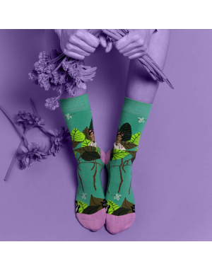 Sock Affairs : Chaussettes d'après l'auto portrait de Frida Kahlo