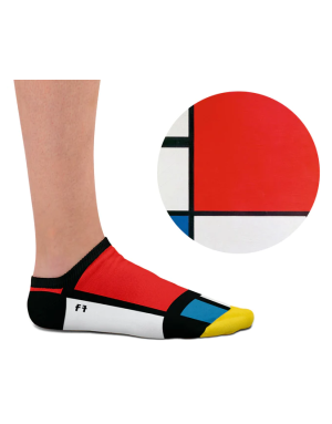 Sock Affairs : Socquettes d'après l'oeuvre Composition 2 de Mondrian