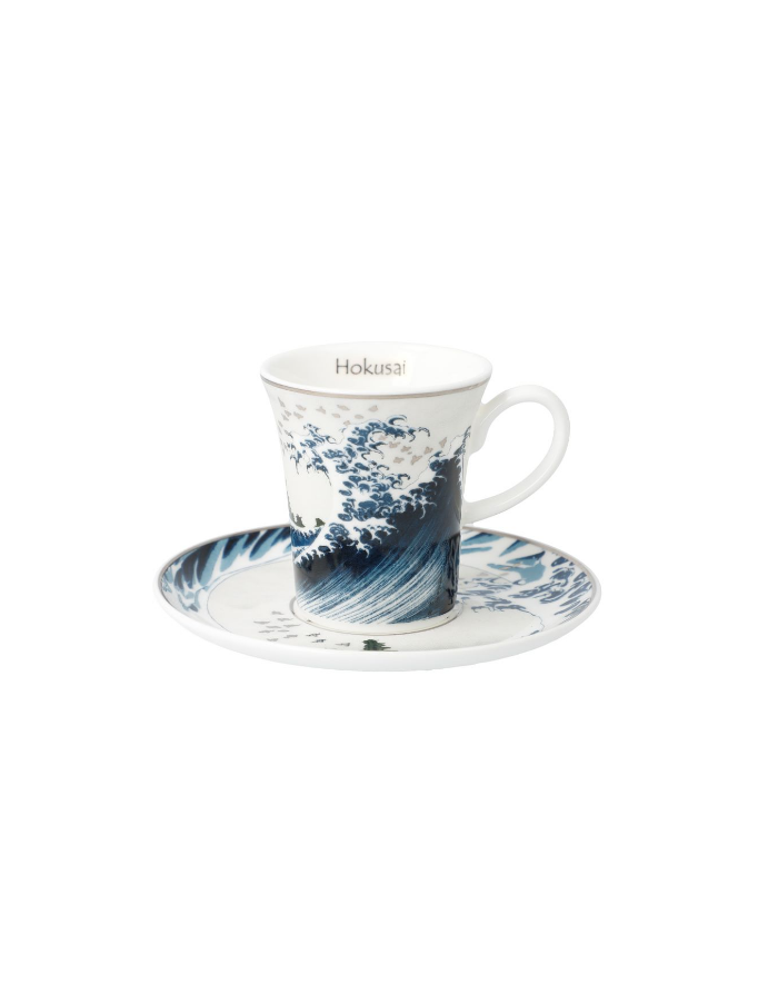 Goebel : Paire Tasse café espresso La Vague  de Hokusai