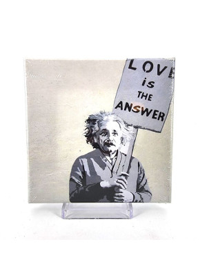 Eicie : Einstein: Love is the Answer, Tableau 20 X 20 cm