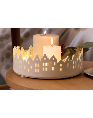 Rader : Winter City,  Centre de table en porcelaine