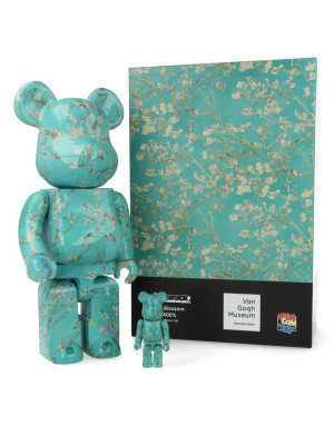 Medicom : Bearbrick 100+400% Amandier en Fleurs V. Van Gogh