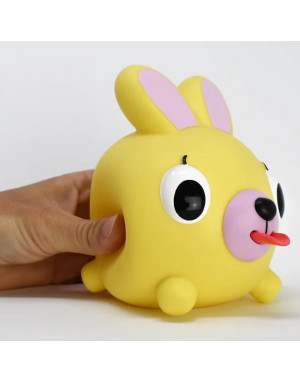 Sankyo Toys : Jabber Ball, lapin rigolo qui tire la langue jaune