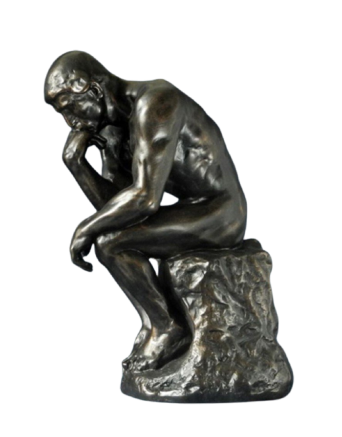 Parastone : Sculpture Le Penseur de Rodin, reproduction de 38cm