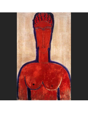 Parastone : Sculpture Buste rouge de Modigliani reproduction de 17 cm