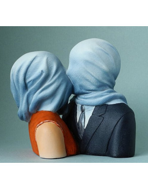 Parastone : Sculpture Les amants de Magritte, reproduction de 12.5 cm