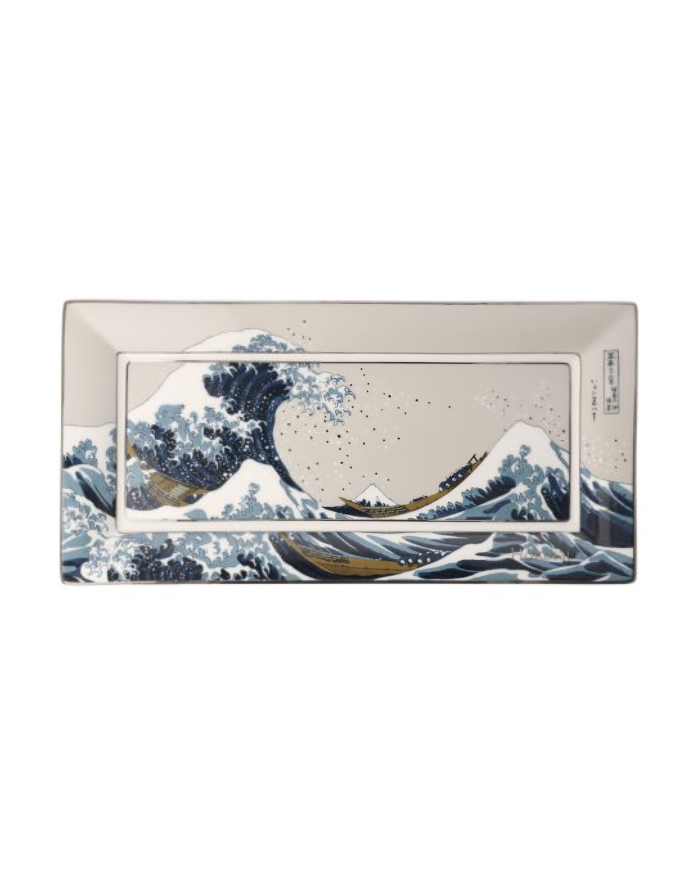 Goebel : Vide poche rectangulaire, La Vague par Hokusai