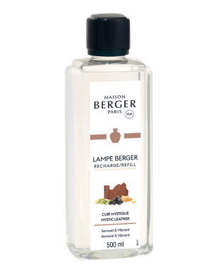 Maison Berger : Cuir Mystique, Recharge 500 ml pour lampe Berger