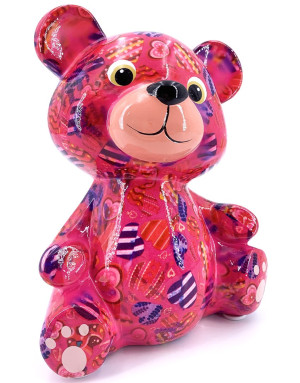 Pomme Pidou : Toto, Tirelire nounours rose