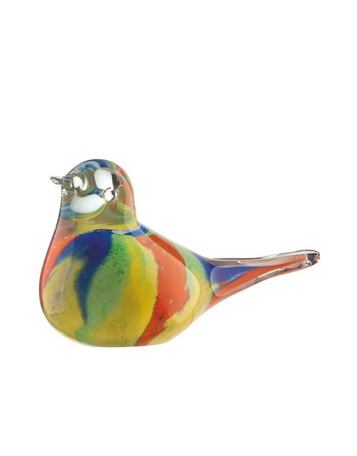 Gilde : Colore, figurine oiseau en verre, 7 cm