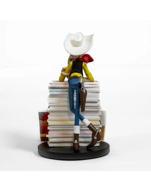 Figurine Lucky Luke et Rantanplan, Pile d'albums