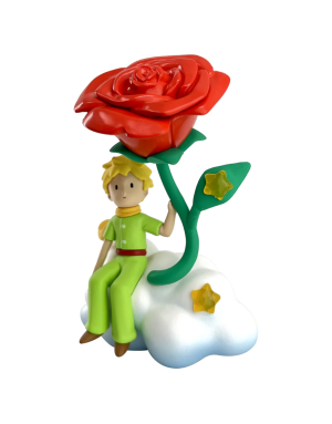 Figurine Le Petit Prince sous la rose signée Plastoy
