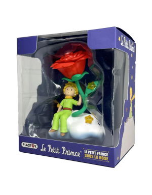 Figurine Le Petit Prince sous la rose signée Plastoy