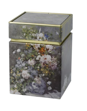 Boîte à thé métal : Fleurs de Printemps par Renoir