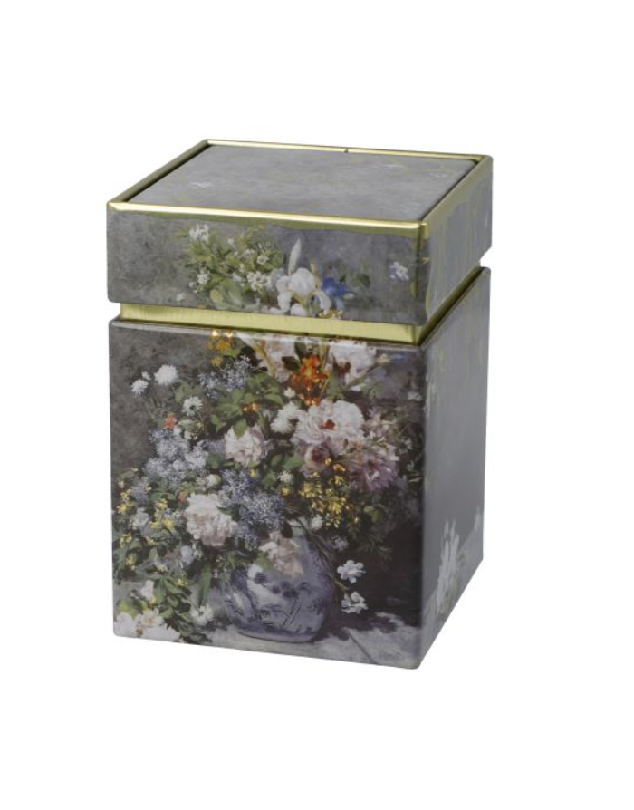 Boîte à thé métal : Fleurs de Printemps par Renoir