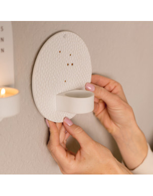 Applique murale en porcelaine : photophore Dream Light