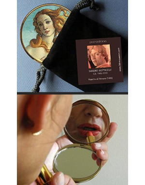 Miroir de poche Grossissant Van Gogh : Nuit Étoilée. Miroir de poche refermable