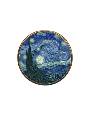 Miroir de poche Grossissant Van Gogh : Nuit Étoilée. Miroir de poche refermable