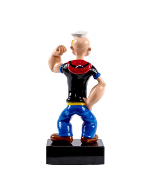 Figurine Popeye le marin, en résine. Figurine de 30 cm vue de face