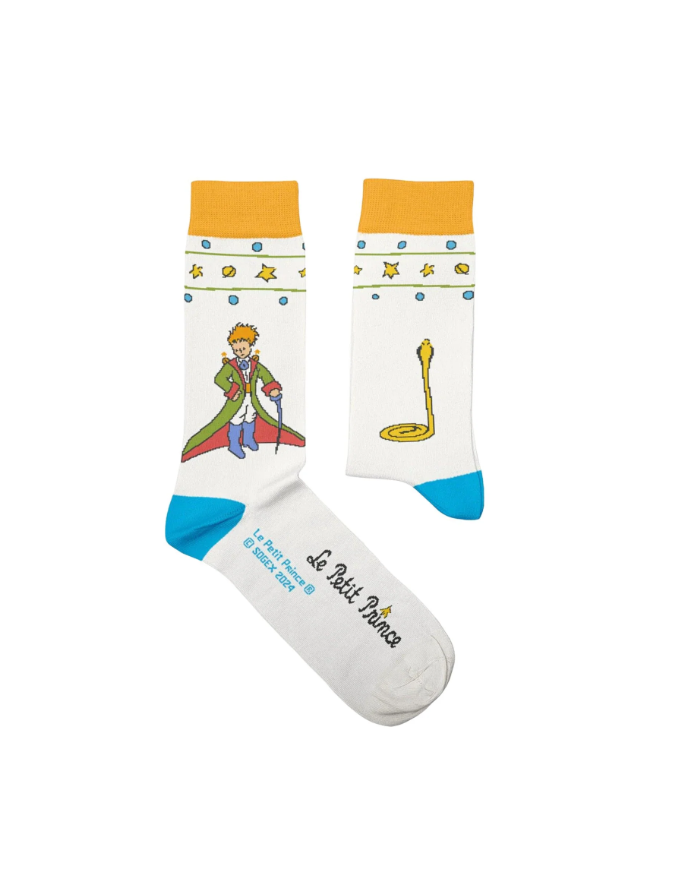 Chaussettes adulte Petit Prince et son épée. Chaussettes en coton Majoritaire