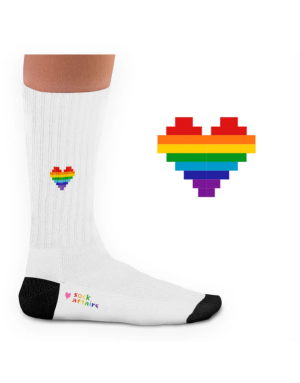 Chaussettes Pride - Love is love. Modèle par Sock Affairs