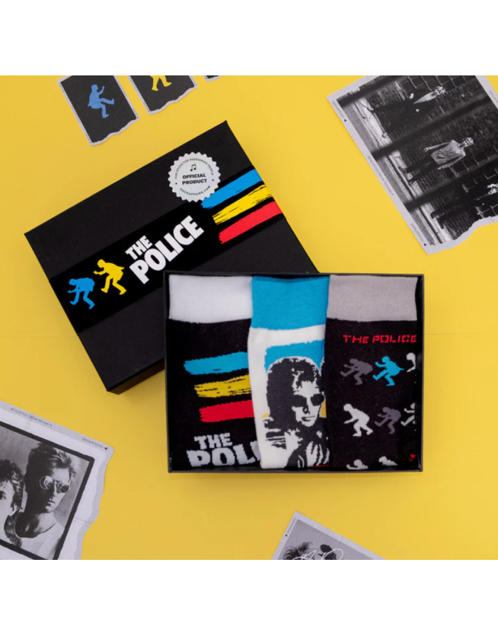 Coffret Chaussettes musique : The Police. Coffret par Sock Affairs