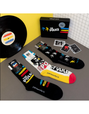 Coffret Chaussettes musique : The Police. Coffret par Sock Affairs