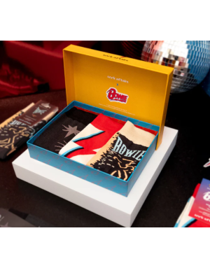 Coffret Chaussettes Musique : David Bowie. Coffret cadeau par Sock Affairs