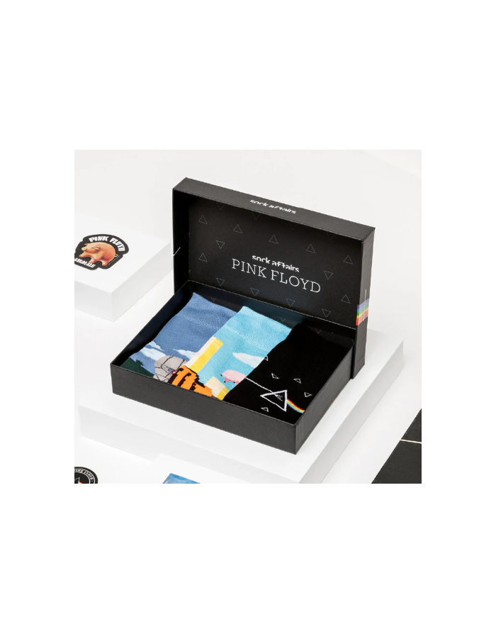 Coffret Chaussettes Musique : Pink Floyd. Coffret cadeau par Sock Affairs