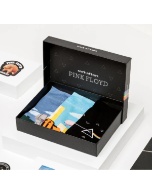 Coffret Chaussettes Musique : Pink Floyd. Coffret cadeau par Sock Affairs